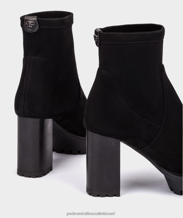 נשים Pedro Miralles ante strech negro ביירות מגפי קרסול FBRF4412