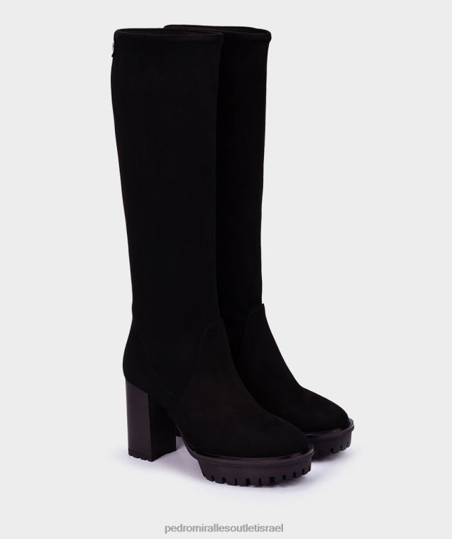 נשים Pedro Miralles ante strech negro כווית מגפיים FBRF4492