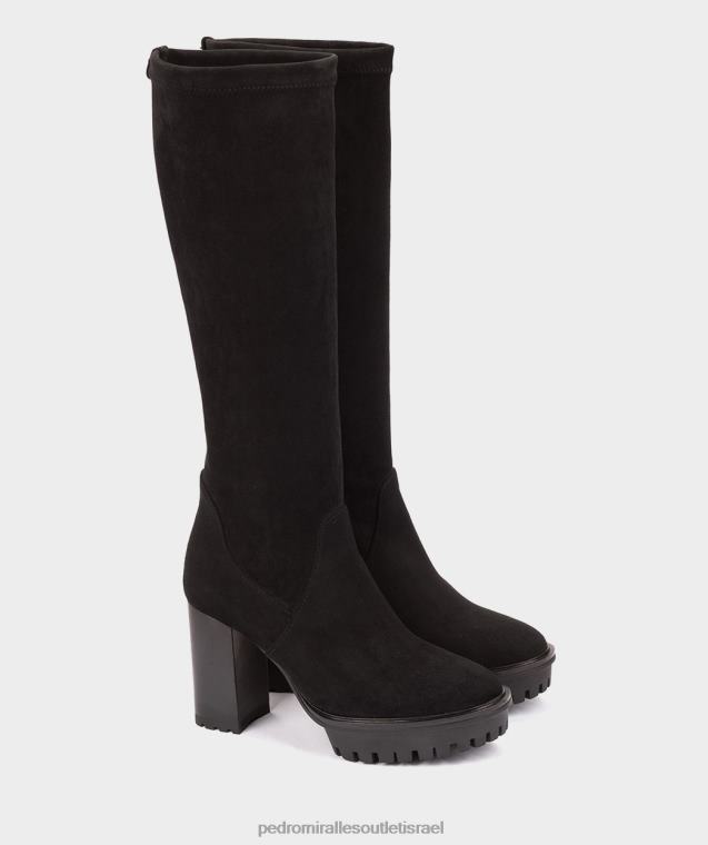 נשים Pedro Miralles ante strech negro כווית מגפיים FBRF4506