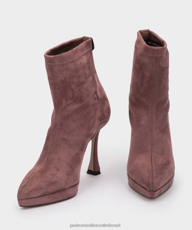 נשים Pedro Miralles ante strech rosa palo שמש מגפי קרסול FBRF4367