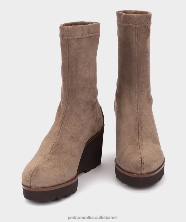 נשים Pedro Miralles ante strech taupe פגע ב מגפי קרסול FBRF4418