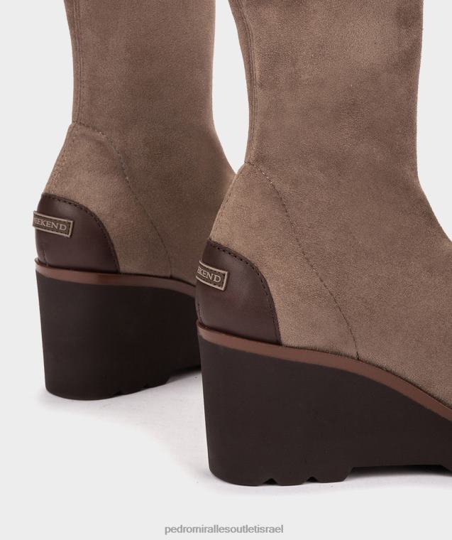 נשים Pedro Miralles ante strech taupe פגע ב מגפי קרסול FBRF4418