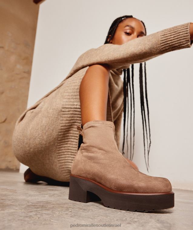 נשים Pedro Miralles ante strech taupe chamonix מגפי קרסול FBRF4336