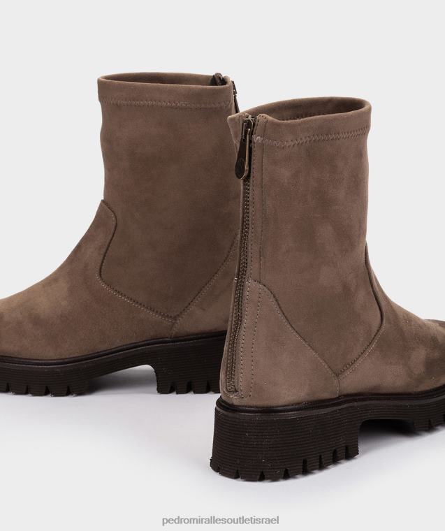 נשים Pedro Miralles ante strech taupe sveg מגפי קרסול FBRF4435