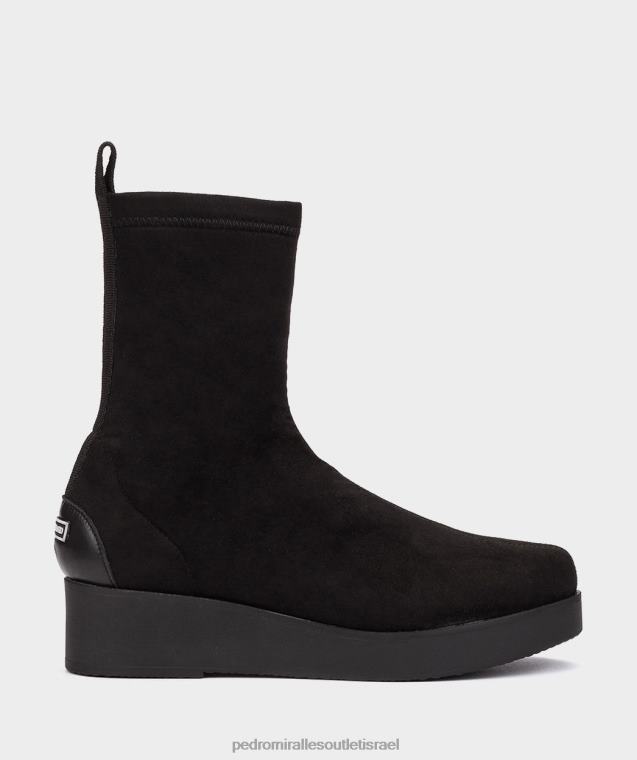 נשים Pedro Miralles ante stretch negro בוראנו מגפי קרסול FBRF4408