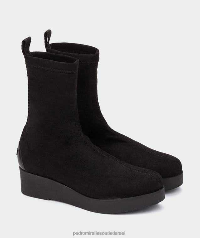 נשים Pedro Miralles ante stretch negro בוראנו מגפי קרסול FBRF4408