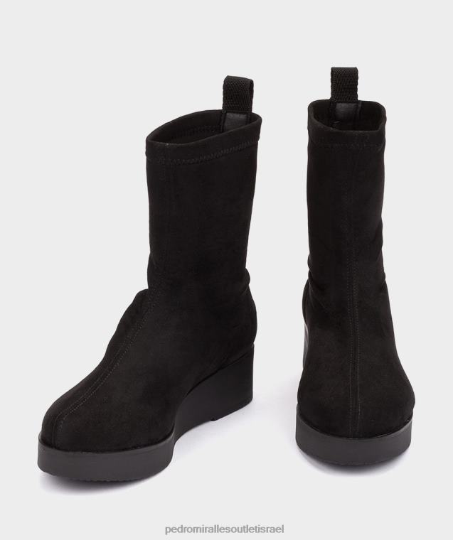 נשים Pedro Miralles ante stretch negro בוראנו מגפי קרסול FBRF4408