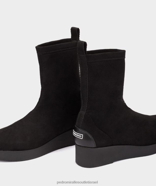 נשים Pedro Miralles ante stretch negro בוראנו מגפי קרסול FBRF4408