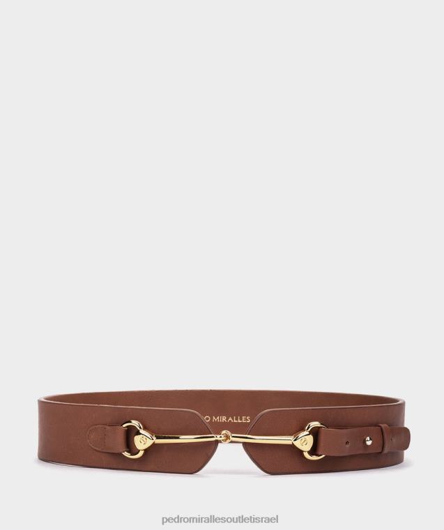 נשים Pedro Miralles cintu marron cinturon de piel מתנות FBRF4613