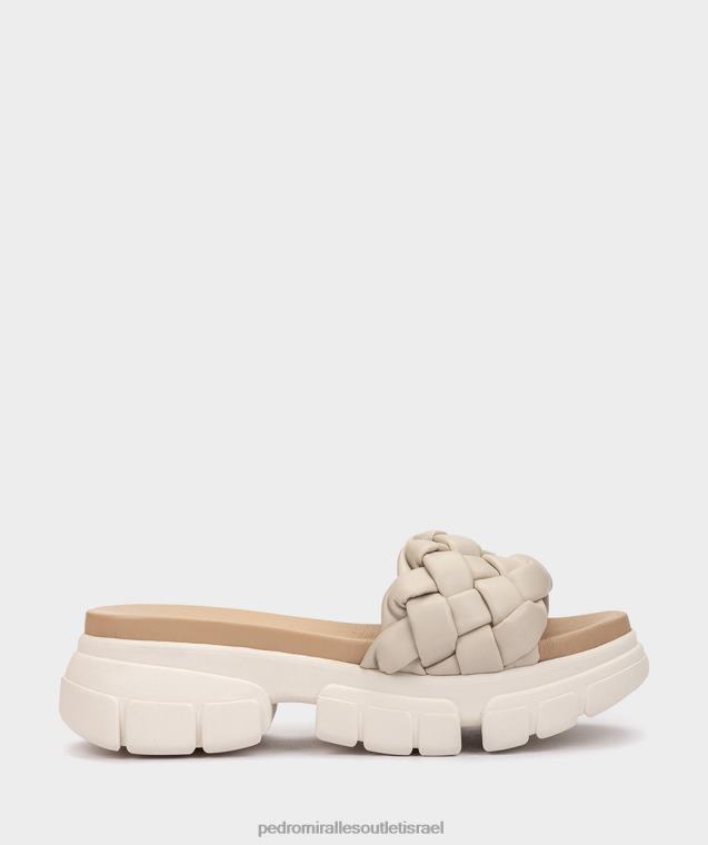 נשים Pedro Miralles טרנזה בז' foggia סנדלים שטוחים FBRF4311