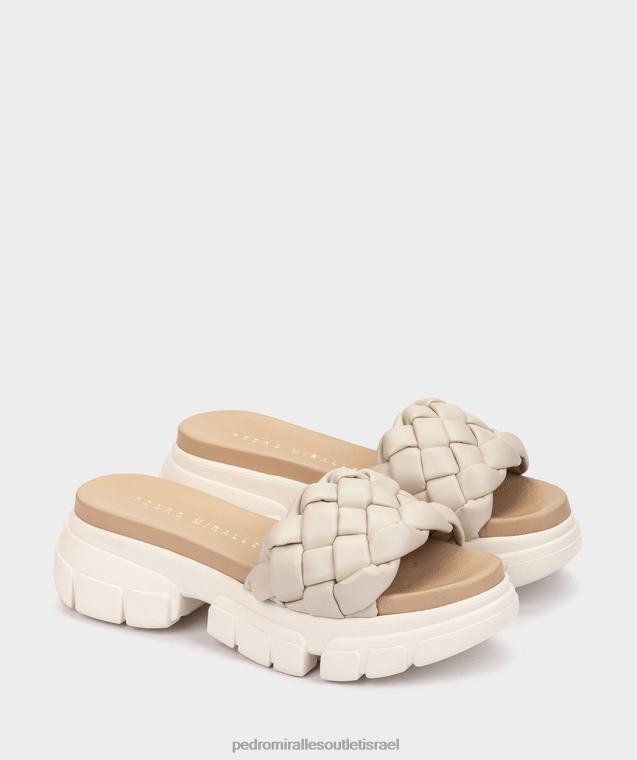 נשים Pedro Miralles טרנזה בז' foggia סנדלים שטוחים FBRF4311