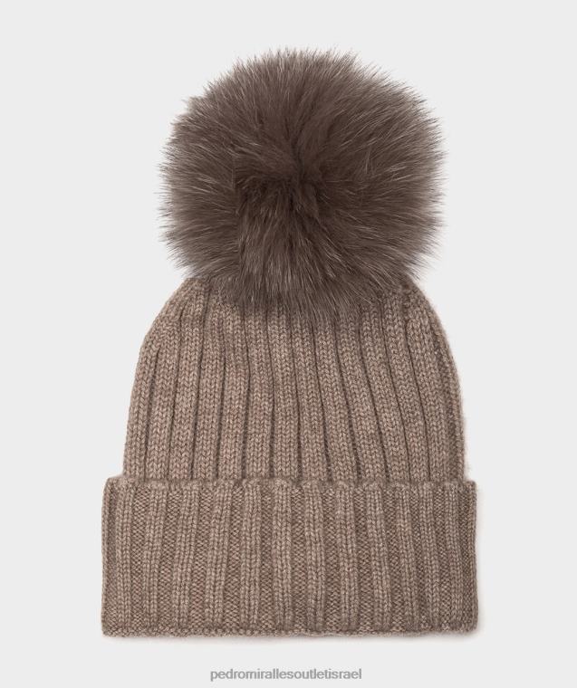 נשים Pedro Miralles גורו בז' gorro de cachemir בגדי חורף FBRF4621