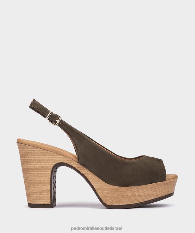 נשים Pedro Miralles אמלפי קאקי la valeta סנדלי עקב FBRF492