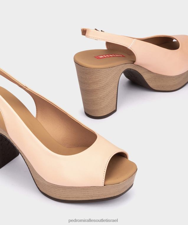נשים Pedro Miralles טבעי קורלו la valeta סנדלי עקב FBRF497