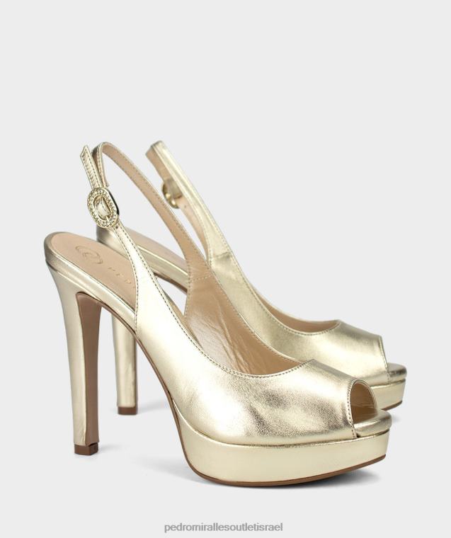 נשים Pedro Miralles luxor opaco platino לאחת סנדלי עקב FBRF4139