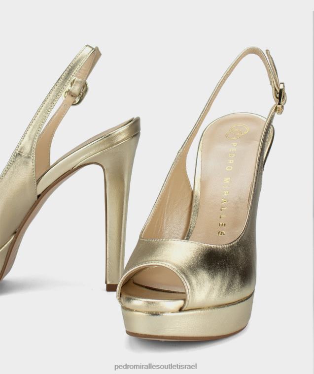 נשים Pedro Miralles luxor opaco platino לאחת סנדלי עקב FBRF4139