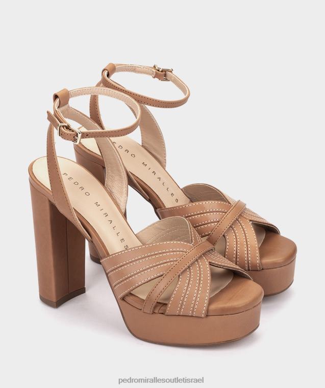 נשים Pedro Miralles אלפא קרמל montefioralle סנדלי עקב FBRF479