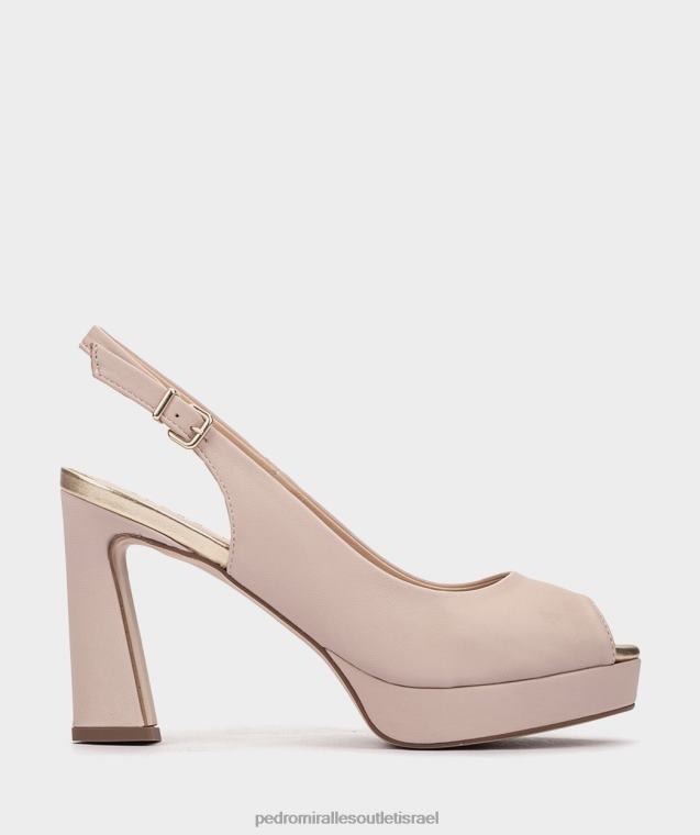 נשים Pedro Miralles natur rosa palo cittanova סנדלי עקב FBRF4107