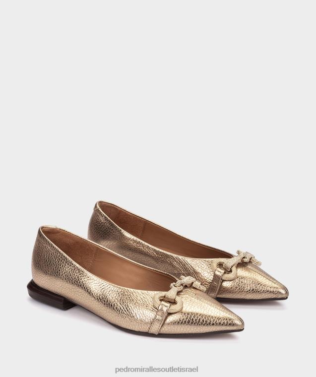 נשים Pedro Miralles nucleo metal platino meroua נעליים שטוחות FBRF4160