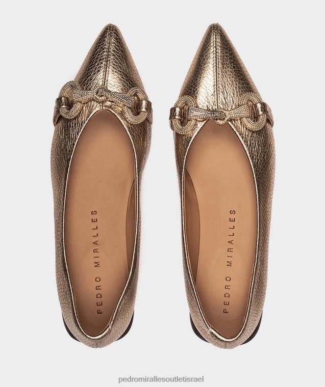 נשים Pedro Miralles nucleo metal platino meroua נעליים שטוחות FBRF4160