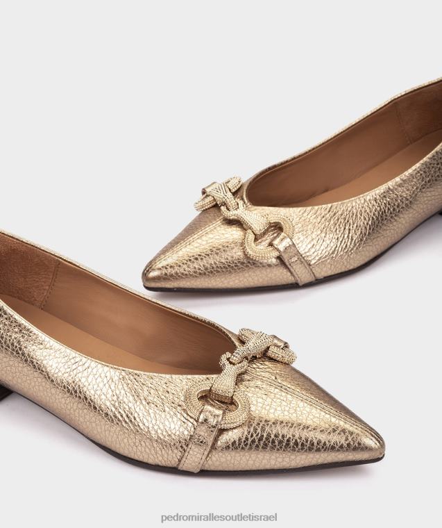 נשים Pedro Miralles nucleo metal platino meroua נעליים שטוחות FBRF4160