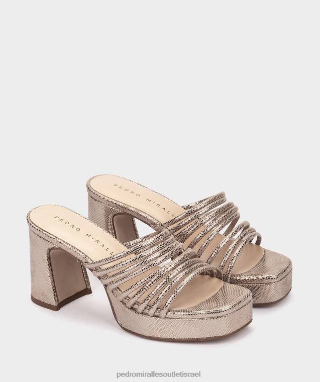 נשים Pedro Miralles הומו של serpiente metal ברצלונה סנדלי עקב FBRF415