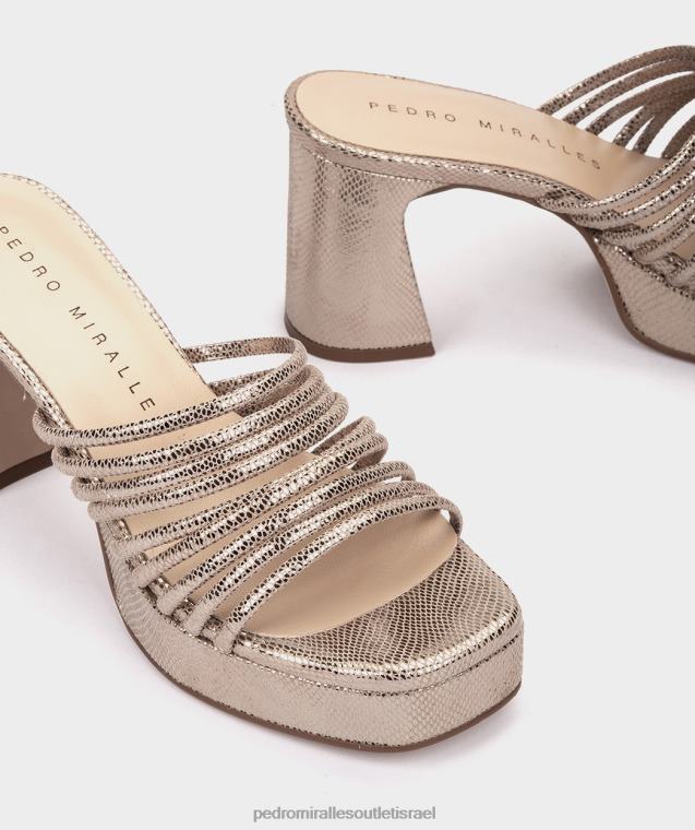 נשים Pedro Miralles הומו של serpiente metal ברצלונה סנדלי עקב FBRF415