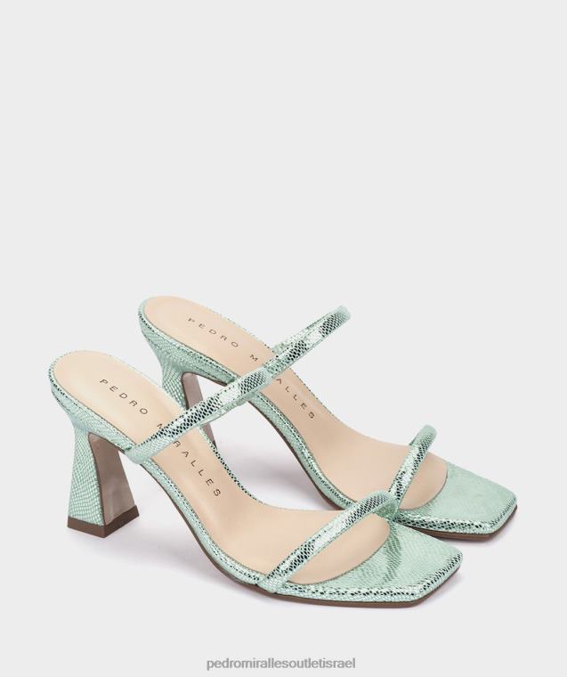 נשים Pedro Miralles serpiente metal mica לורן סנדלי עקב FBRF47
