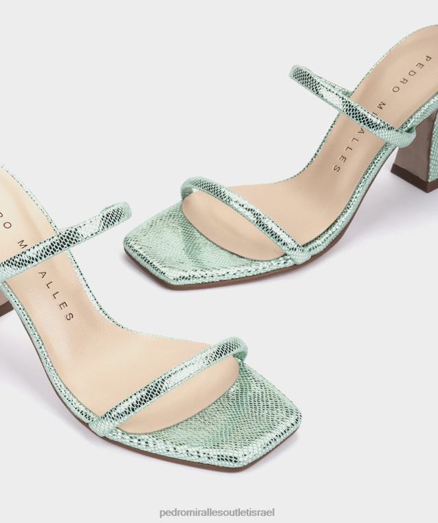 נשים Pedro Miralles serpiente metal mica לורן סנדלי עקב FBRF47