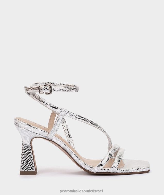 נשים Pedro Miralles serpiente metal plata נטליה סנדלי עקב FBRF411