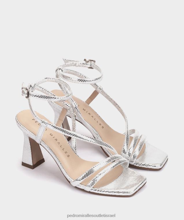 נשים Pedro Miralles serpiente metal plata נטליה סנדלי עקב FBRF411