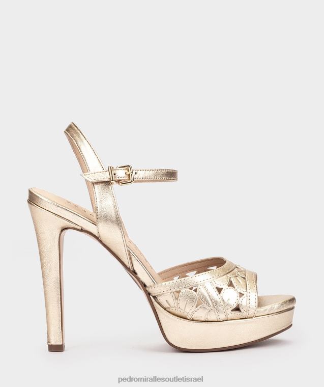 נשים Pedro Miralles נאפה מתכת פלטינו skala סנדלי עקב FBRF436