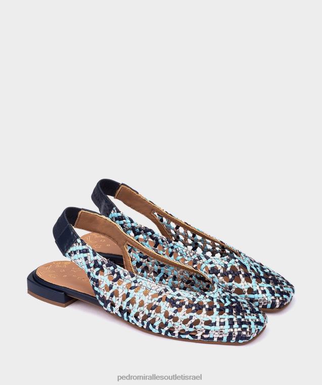נשים Pedro Miralles trenza multi azules אולימפיה נעליים שטוחות FBRF4170
