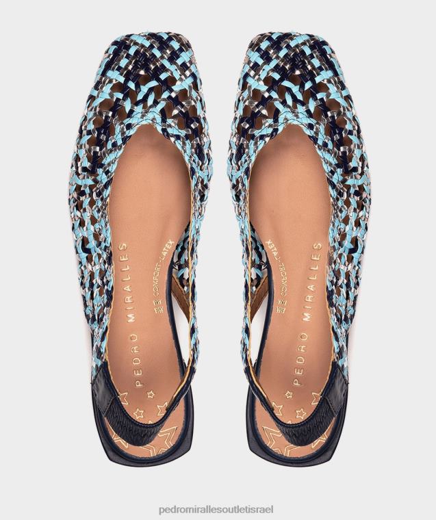 נשים Pedro Miralles trenza multi azules אולימפיה נעליים שטוחות FBRF4170
