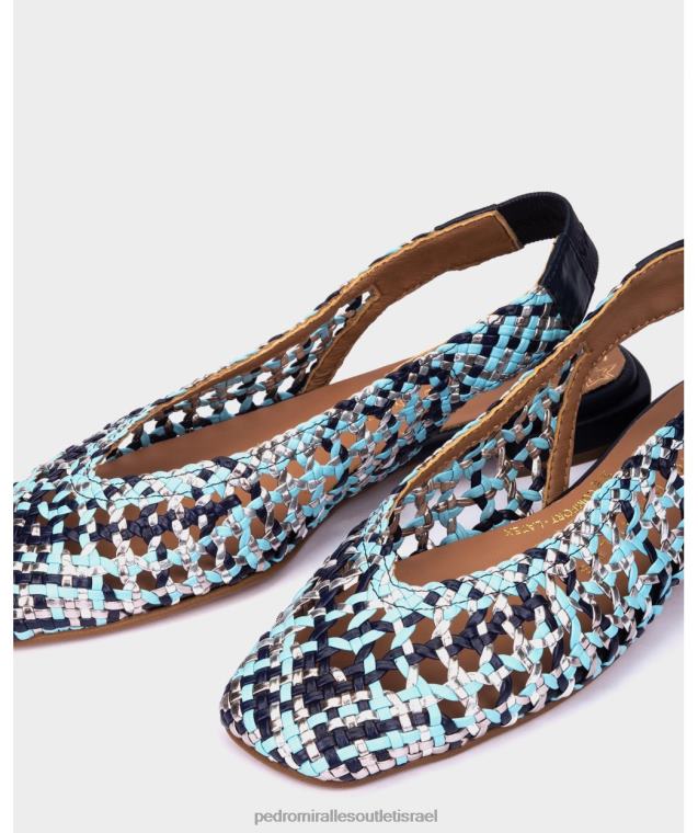 נשים Pedro Miralles trenza multi azules אולימפיה נעליים שטוחות FBRF4170
