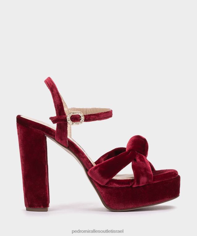 נשים Pedro Miralles גינדה קטיפה versalles סנדלי עקב FBRF454