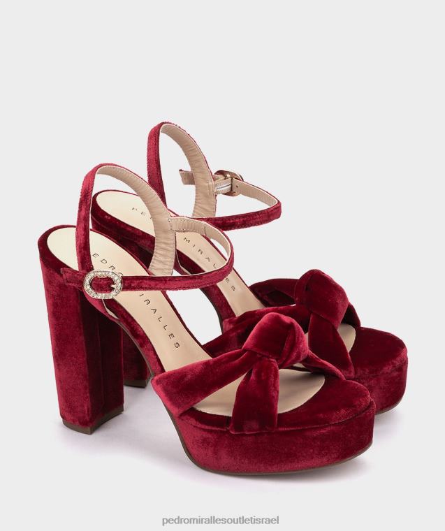 נשים Pedro Miralles גינדה קטיפה versalles סנדלי עקב FBRF454