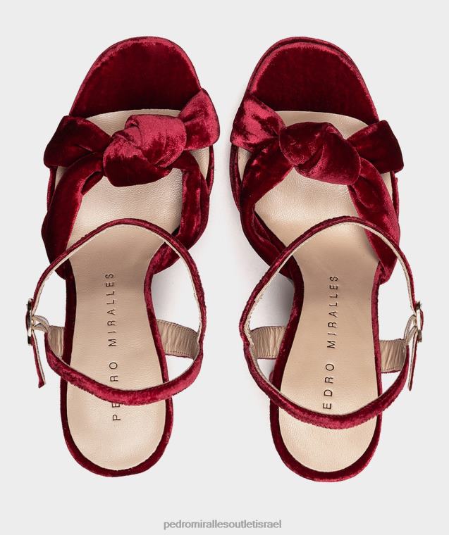 נשים Pedro Miralles גינדה קטיפה versalles סנדלי עקב FBRF454