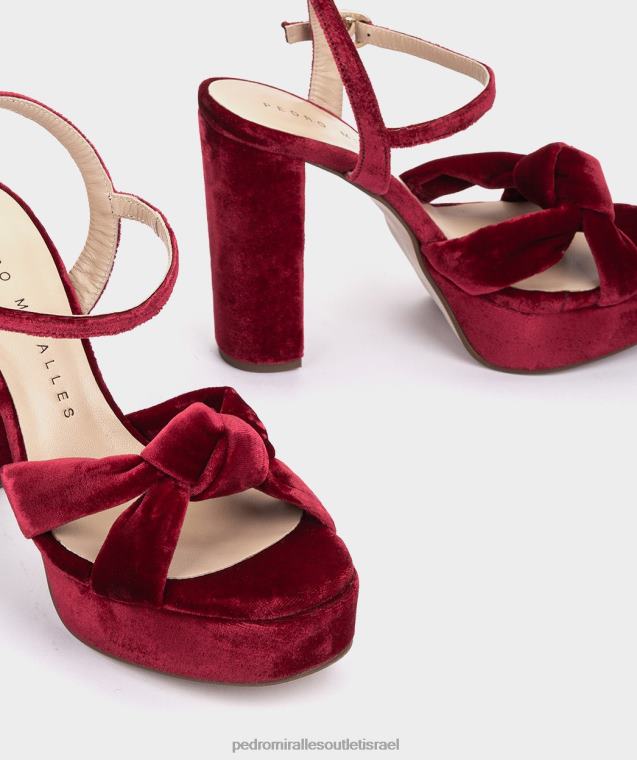 נשים Pedro Miralles גינדה קטיפה versalles סנדלי עקב FBRF454