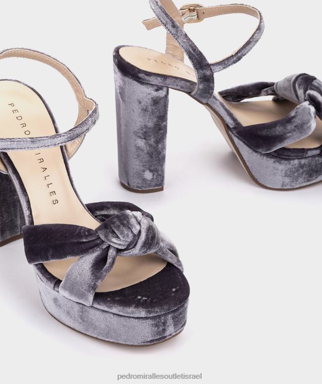נשים Pedro Miralles מלווה קטיפה versalles סנדלי עקב FBRF455