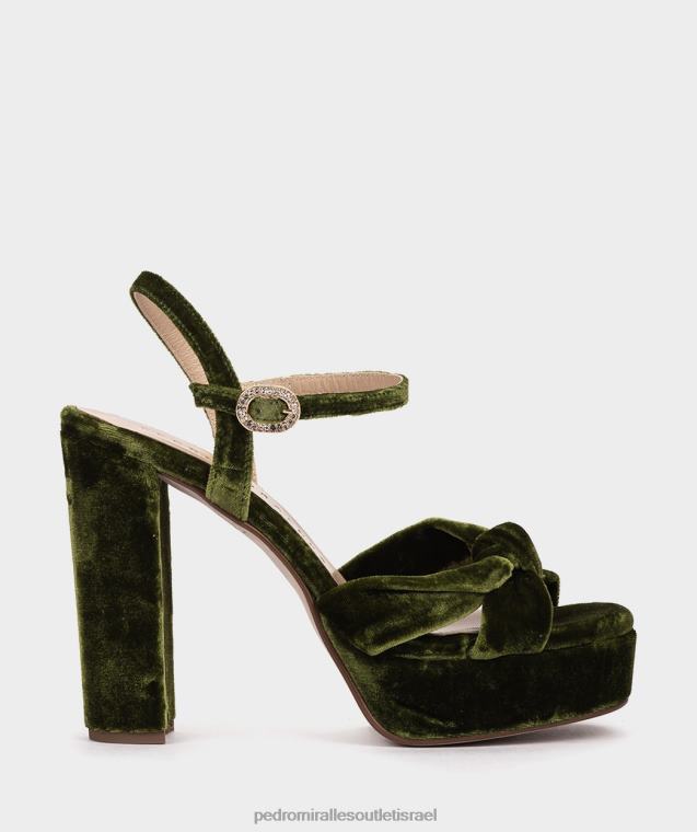 נשים Pedro Miralles מוסגו קטיפה versalles סנדלי עקב FBRF457