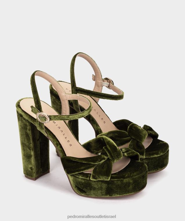 נשים Pedro Miralles מוסגו קטיפה versalles סנדלי עקב FBRF457