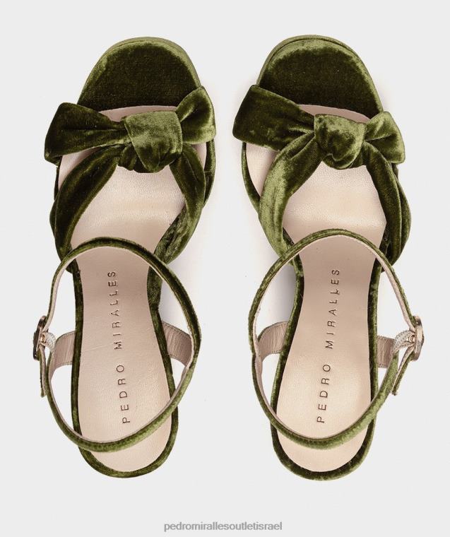 נשים Pedro Miralles מוסגו קטיפה versalles סנדלי עקב FBRF457