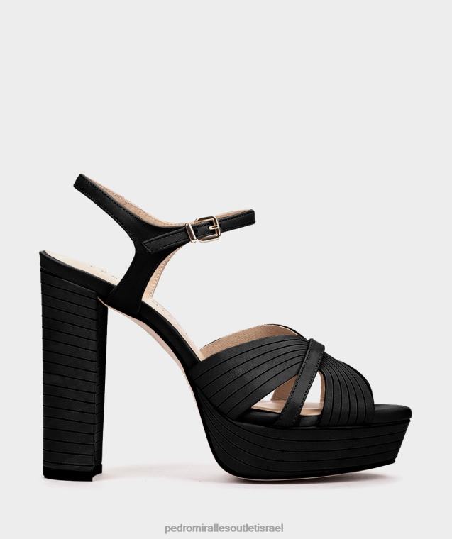נשים Pedro Miralles vitello negro montefioralle סנדלי עקב FBRF470